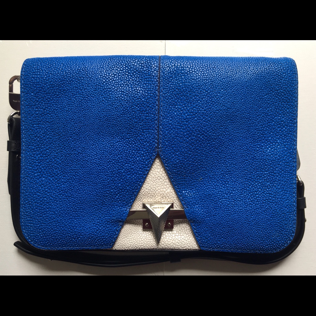 Sass & Bide Blue Leather Purse Never Used Original Package Vhtf